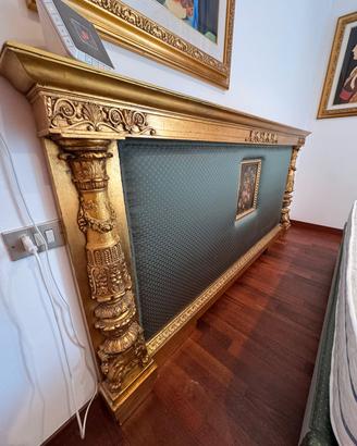 testiera letto antiquariato con pala