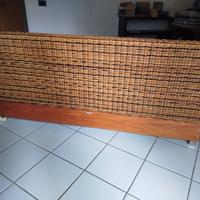 LETTO MATRIMONIALE IN VIMINI STRUTTURA COMPLETA