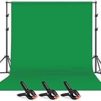 Kit fotografia: telo verde, lampade, ombrelli