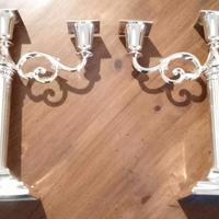 Coppia Candelabri placcati in argento