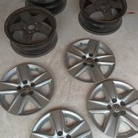 VW cerchi ferro da 15" con coppette 