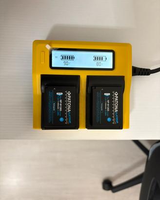 Caricabatterie Patona Dual LCD USB