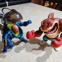 Street Sharks Slammu e Piranoid vintage 