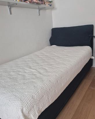 Flou Nathalie - Letto Singolo Tessile Sfoderabile