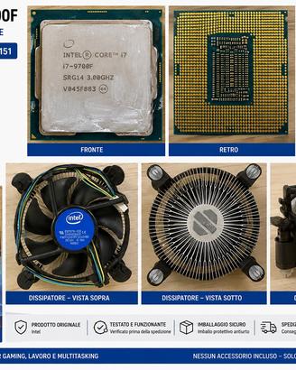 INTEL CORE i7-9700F – 9ª GENERAZIONE – LGA1151