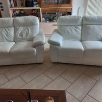 Coppia di divani in pelle Chateau Dax