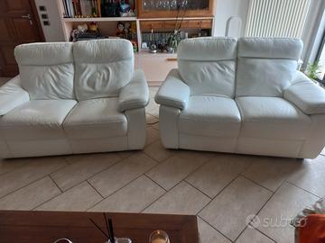 Coppia di divani in pelle Chateau Dax