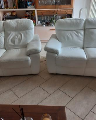 Coppia di divani in pelle Chateau Dax