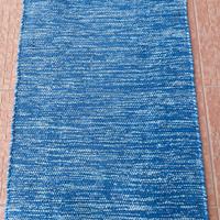 tappeto tappetino cotone blue blu