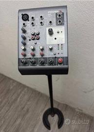 Mixer Proel + supporto inclinazione Yamaha + asta