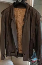 giubbotto in vera pelle uomo tg 52 