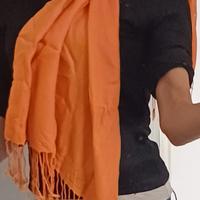 Pashmina Sciarpa arancione