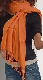 Pashmina Sciarpa arancione