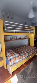 Letto a castello apribile con scaletta