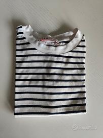 T-shirt manica corta a righe Zara 