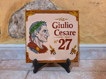 Piastrella personalizzata casa numero civico via