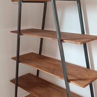 scaffale industrial ferro e legno