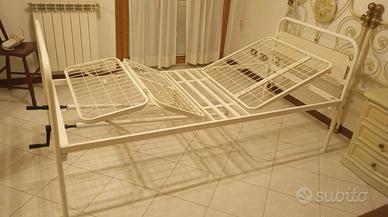 Kit letto ortopedico a manovella sponde anticaduta