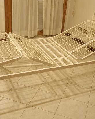 Kit letto ortopedico a manovella sponde anticaduta