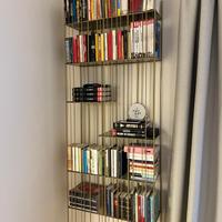 Libreria  Mogg Metrica oro con mensole in brunite