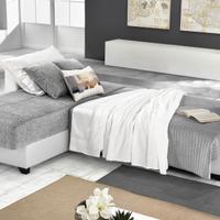 Divano letto angolare con penisola reversibile