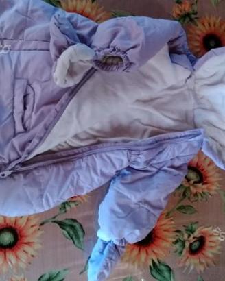 Giacca bimba primi mesi, tutona pile. 6 mesi