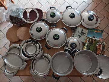 Batteria AMC n.6 pentole con coperchi+accessori