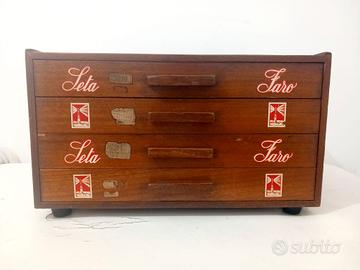 Cassettiera  Merceria Seta Faro anni 60/70