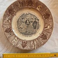 piatto ceramica francese decorativo da parete
