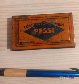 Cuscinetto timbri Pessi Padova scatolina latta  