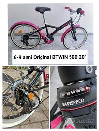 Bicicletta B'Twin 6-9 anni cambio 6 marce  