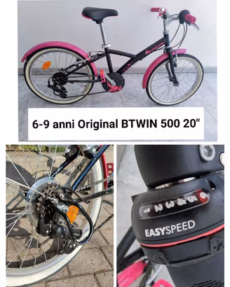 Bicicletta B'Twin 6-9 anni cambio 6 marce  
