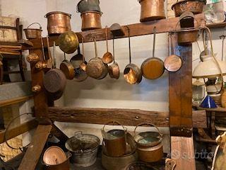 BATTERIA DA CUCINA IN RAME ANTICO 700/800 - 25 PZ