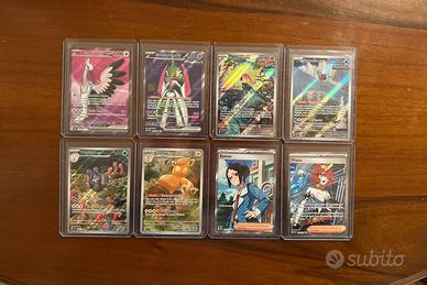 Lotto Pokemon 8 Carte AR / Fullart