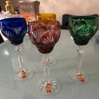 4 Calici in Cristallo da Collezione