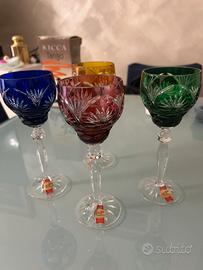 4 Calici in Cristallo da Collezione