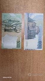 10000 lire e 5000 lire