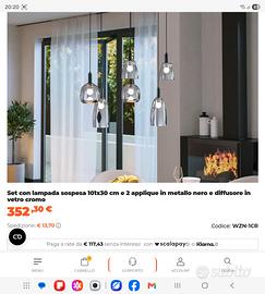 Lampadario Nuovo inscatolato