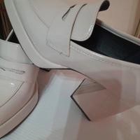 Mocassini platform in vernice