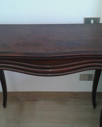 Tavolino giuoco legno palissandro primi 900