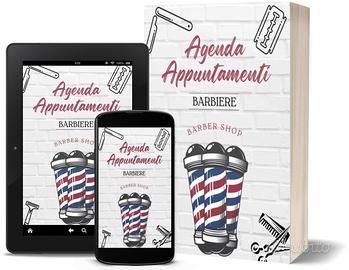 Agenda Barbiere Formato Grande A4