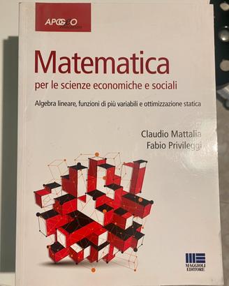 MATEMATICA PER LE SCIENZE ECONOMICHE E SOCIALI