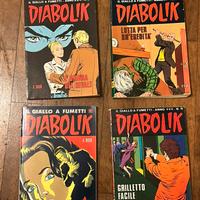 Diabolik 4 fumetti vintage