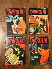 Diabolik 4 fumetti vintage
