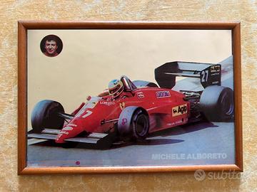 Quadro a specchio Michele Alboreto_Ferrari 156/85