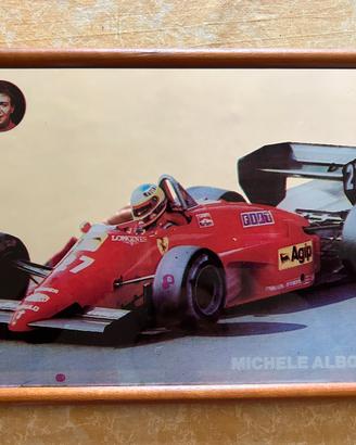 Quadro a specchio Michele Alboreto_Ferrari 156/85