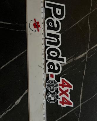 Scritta panda 4x4 in 3d