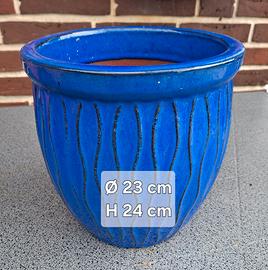 Vasi di terracotta smaltati