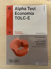 TOLC-E alpha test Economia