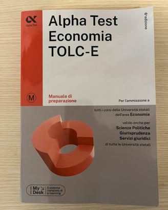 TOLC-E alpha test Economia